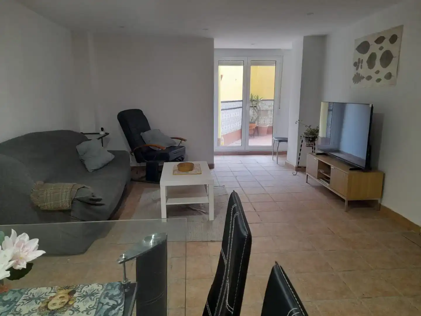 Living room of Flat for rent in  Valencia Capital  with Air Conditioner