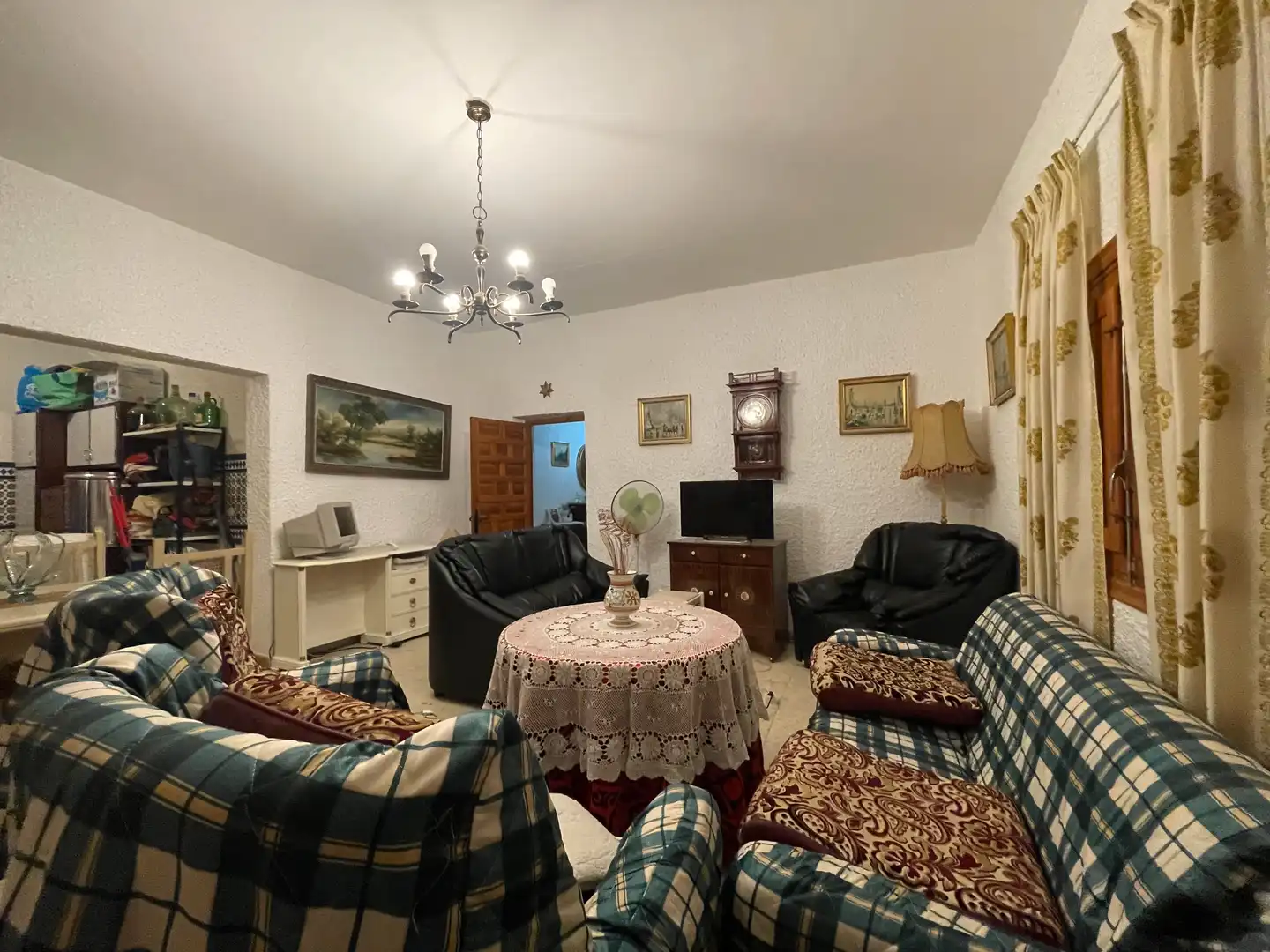 Wohnzimmer von Country house zum Verkauf in Tabernas mit Klimaanlage, Heizung und Terrasse