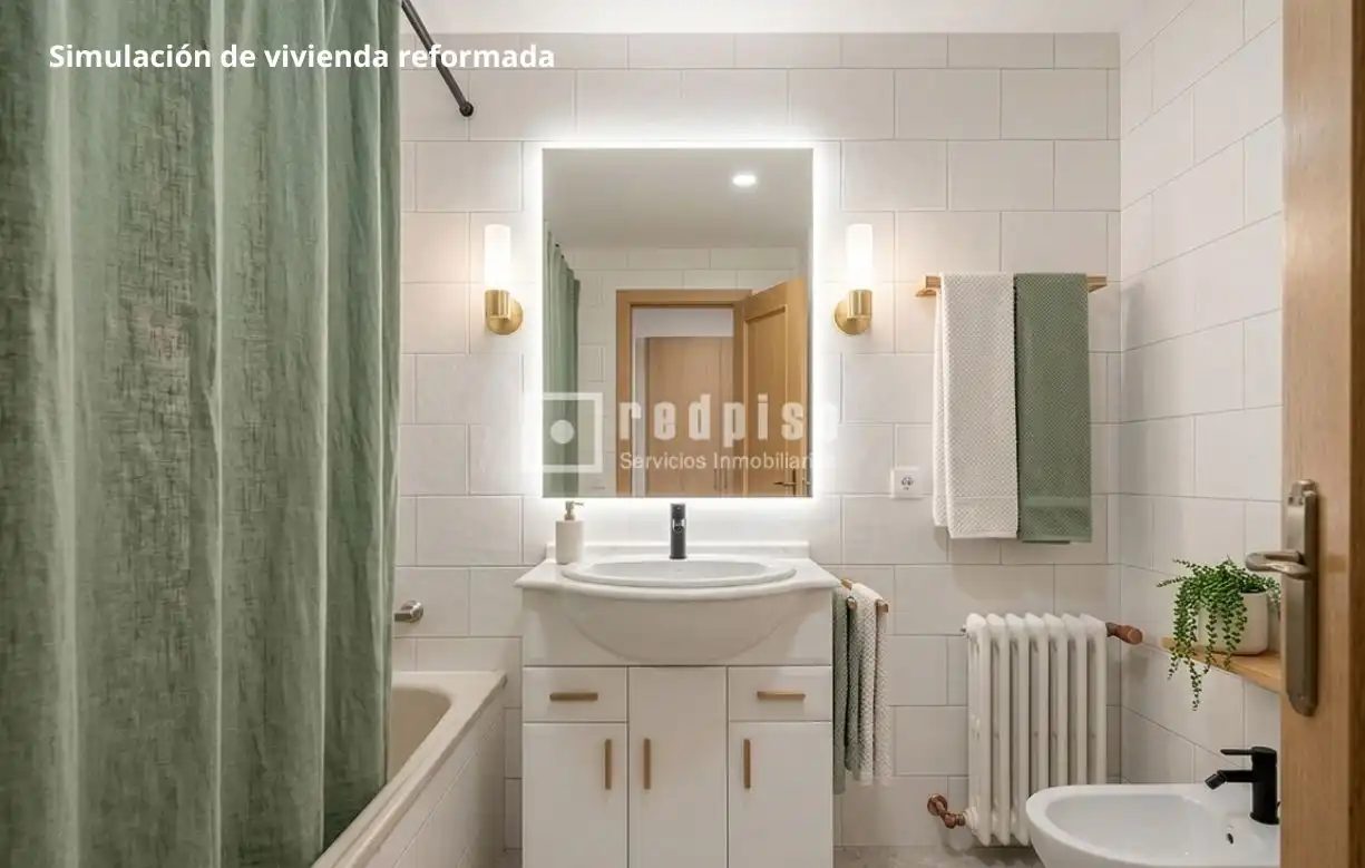 Bathroom of Flat for sale in Tres Cantos  with Heating, Private garden and Parquet flooring