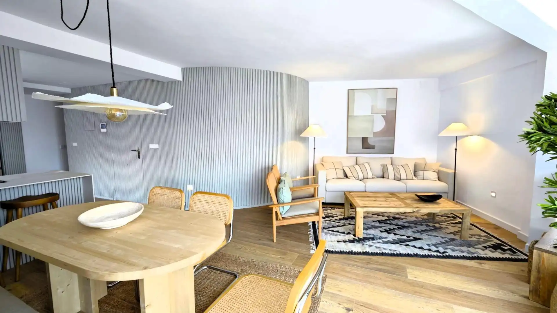 Living room of Flat for rent in Alicante / Alacant  with Air Conditioner, Heating and Parquet flooring