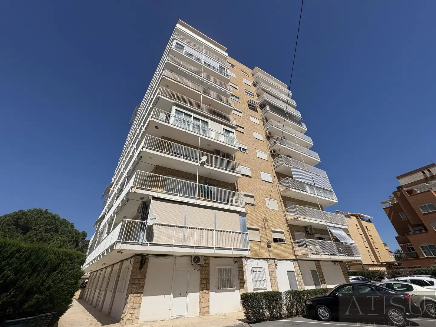 Exterior view of Flat for sale in El Campello  with Air Conditioner and Community pool
