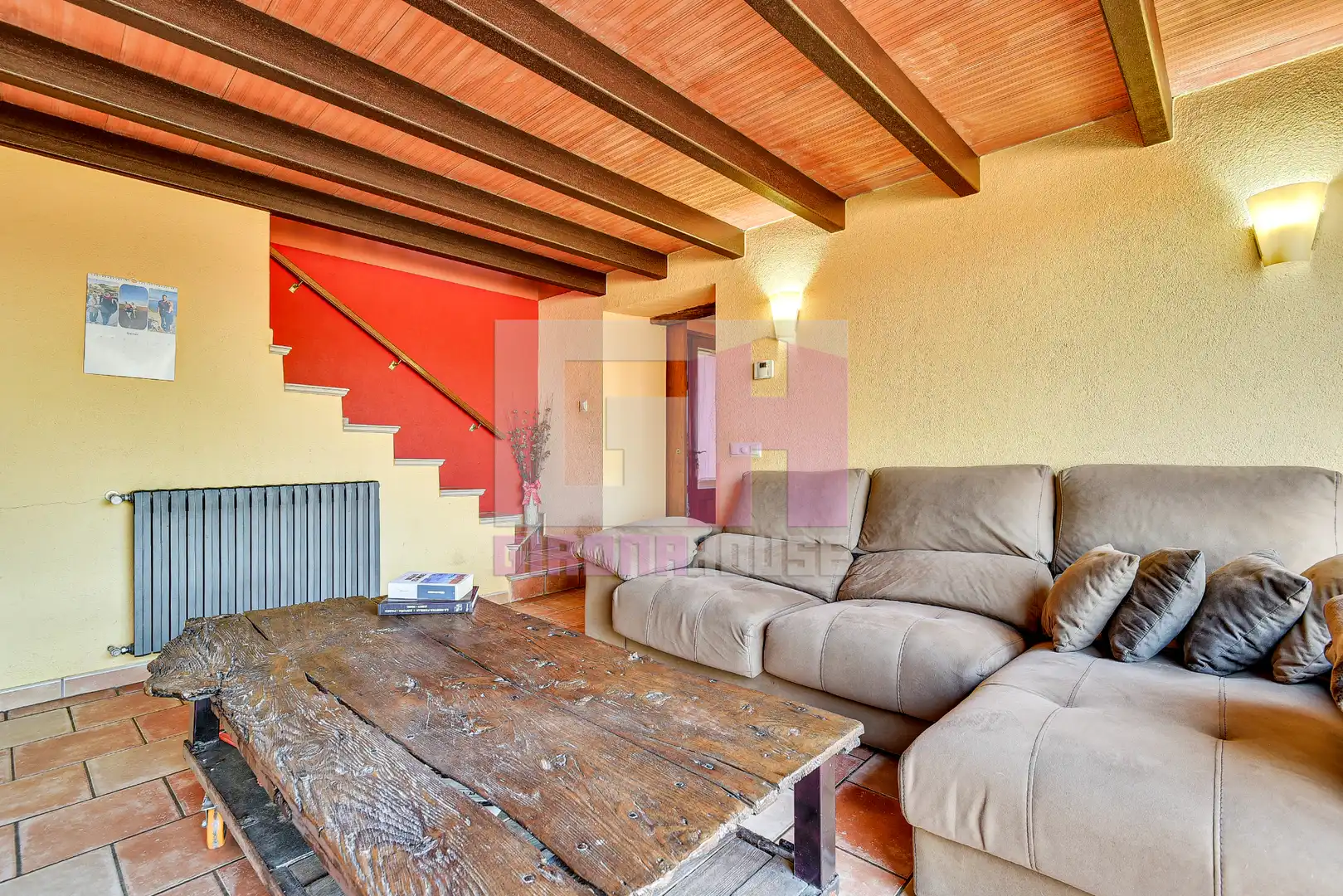 Sala d'estar de Casa o xalet en venda en Sant Andreu Salou amb Aire condicionat, Calefacció i Jardí privat