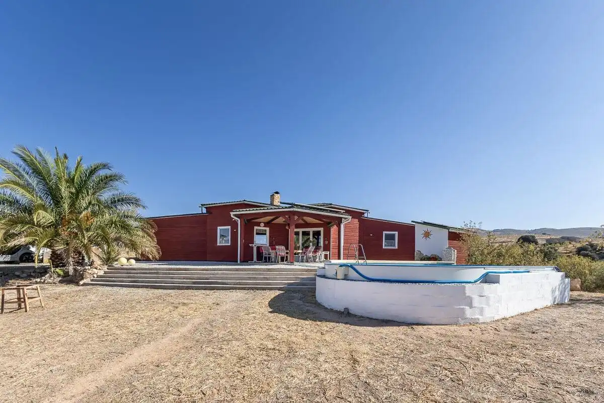 Vista exterior de Casa o chalet en venta en Fornes con Calefacción, Jardín privado y Piscina