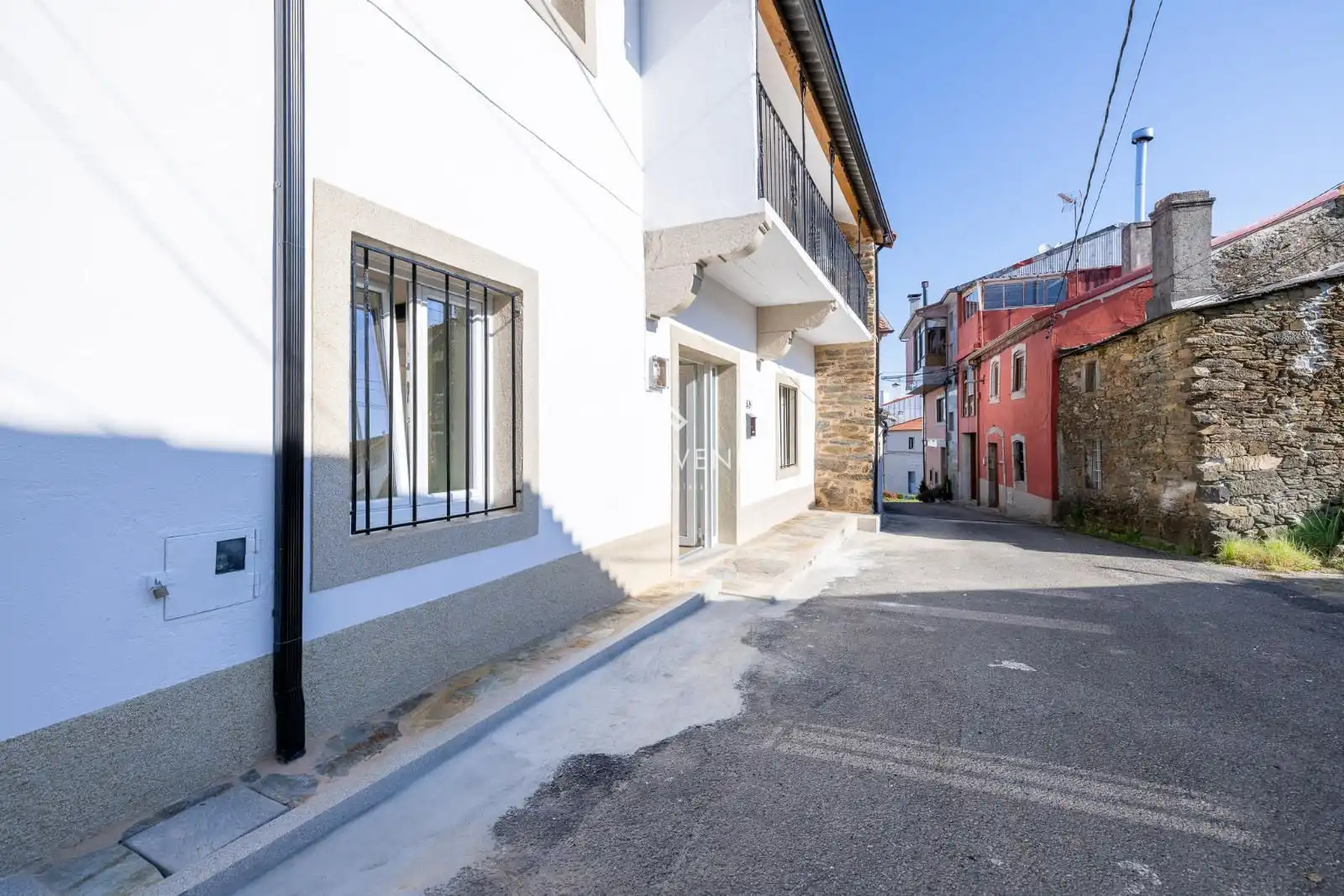 Vista exterior de Casa adosada en venda en Forcarei amb Aire condicionat, Calefacció i Terrassa