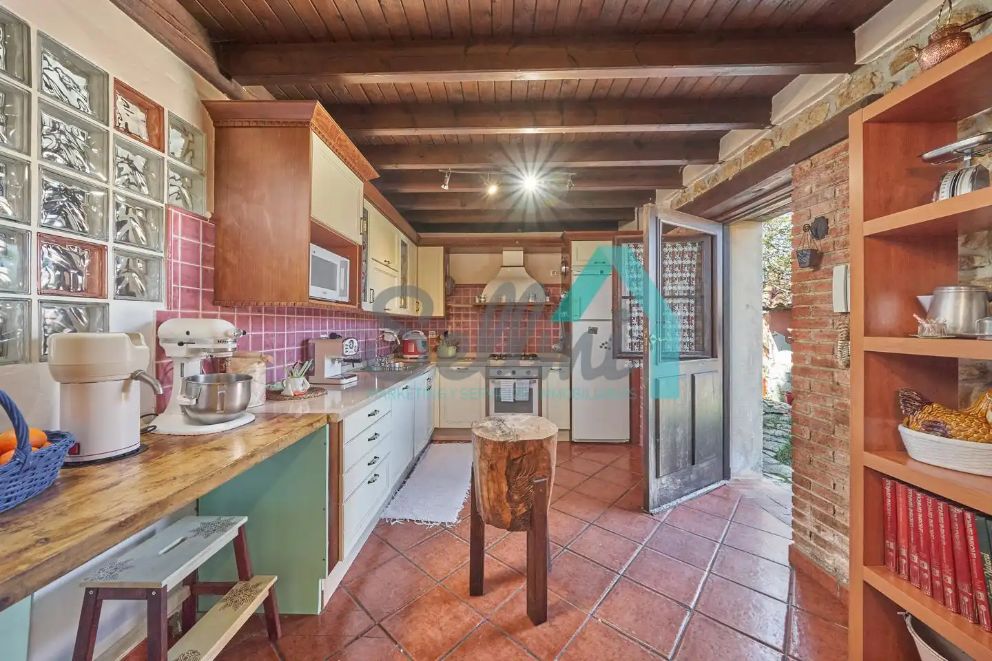 Cocina de Casa o chalet en venta en Siero con Calefacción, Jardín privado y Parquet