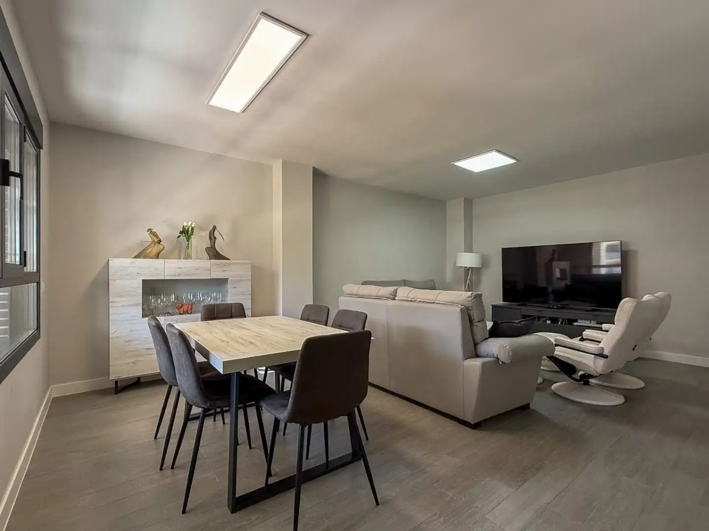 Sala de estar de Piso en venta en Guadalajara con Aire acondicionado, Calefacción y Terraza