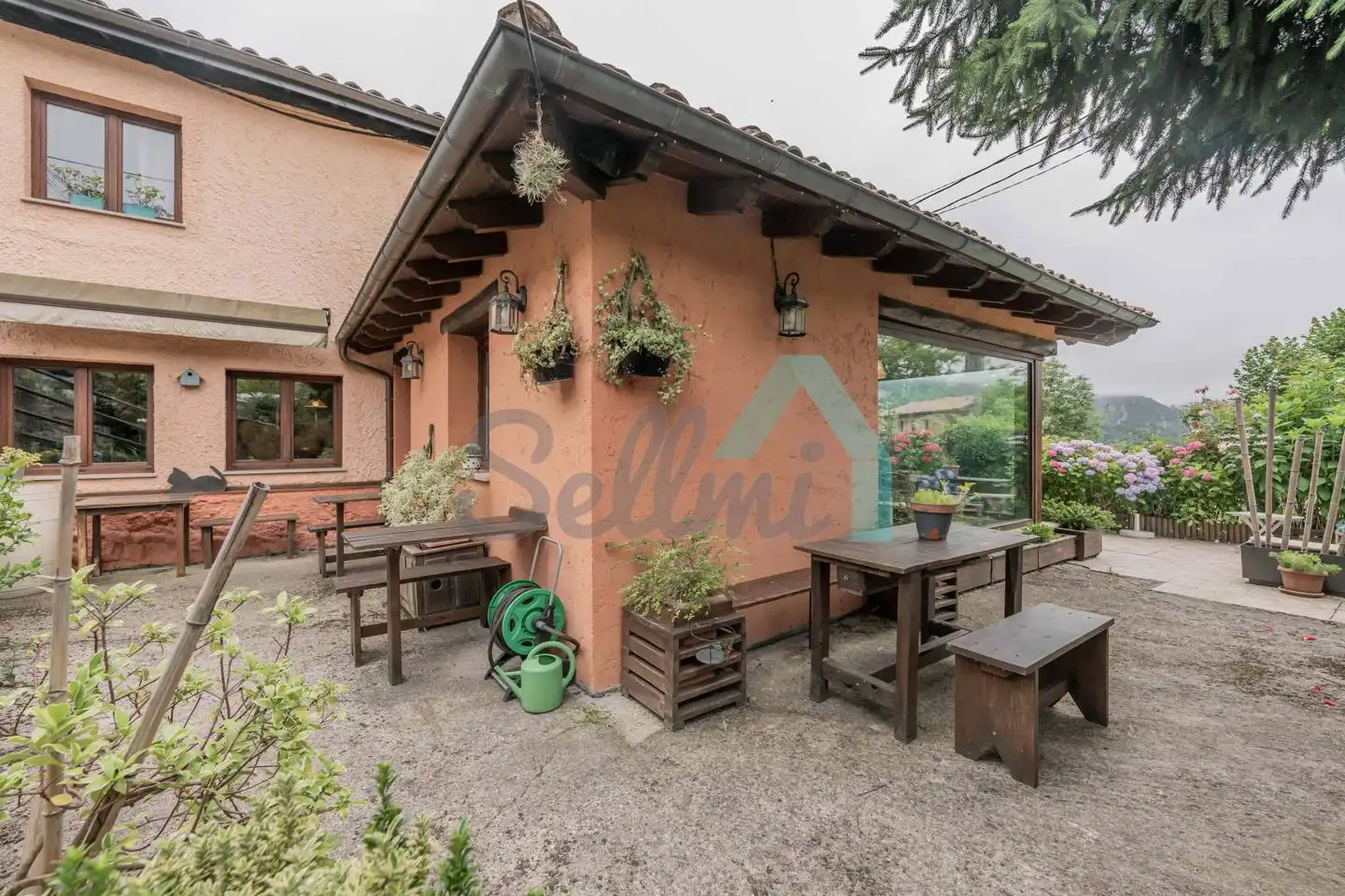 Terraza de Casa o chalet en venta en Sobrescobio con Calefacción, Jardín privado y Terraza