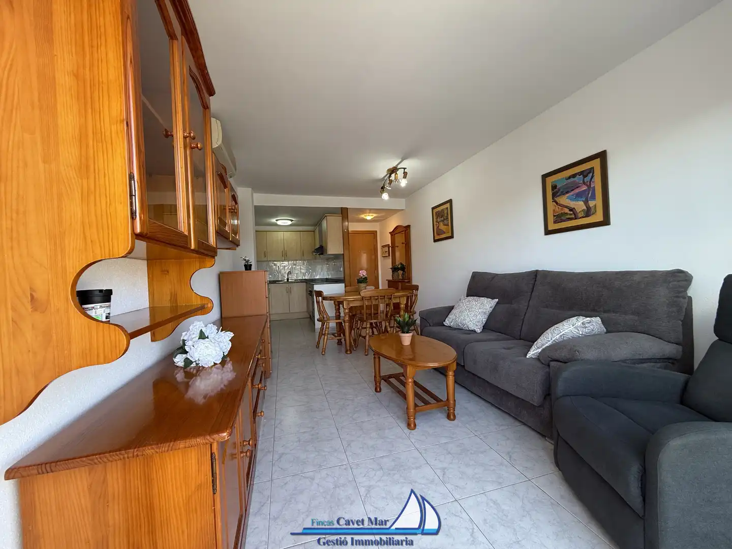Living room of Apartments for sale in Cambrils  with Terrace, Furnished and Community pool