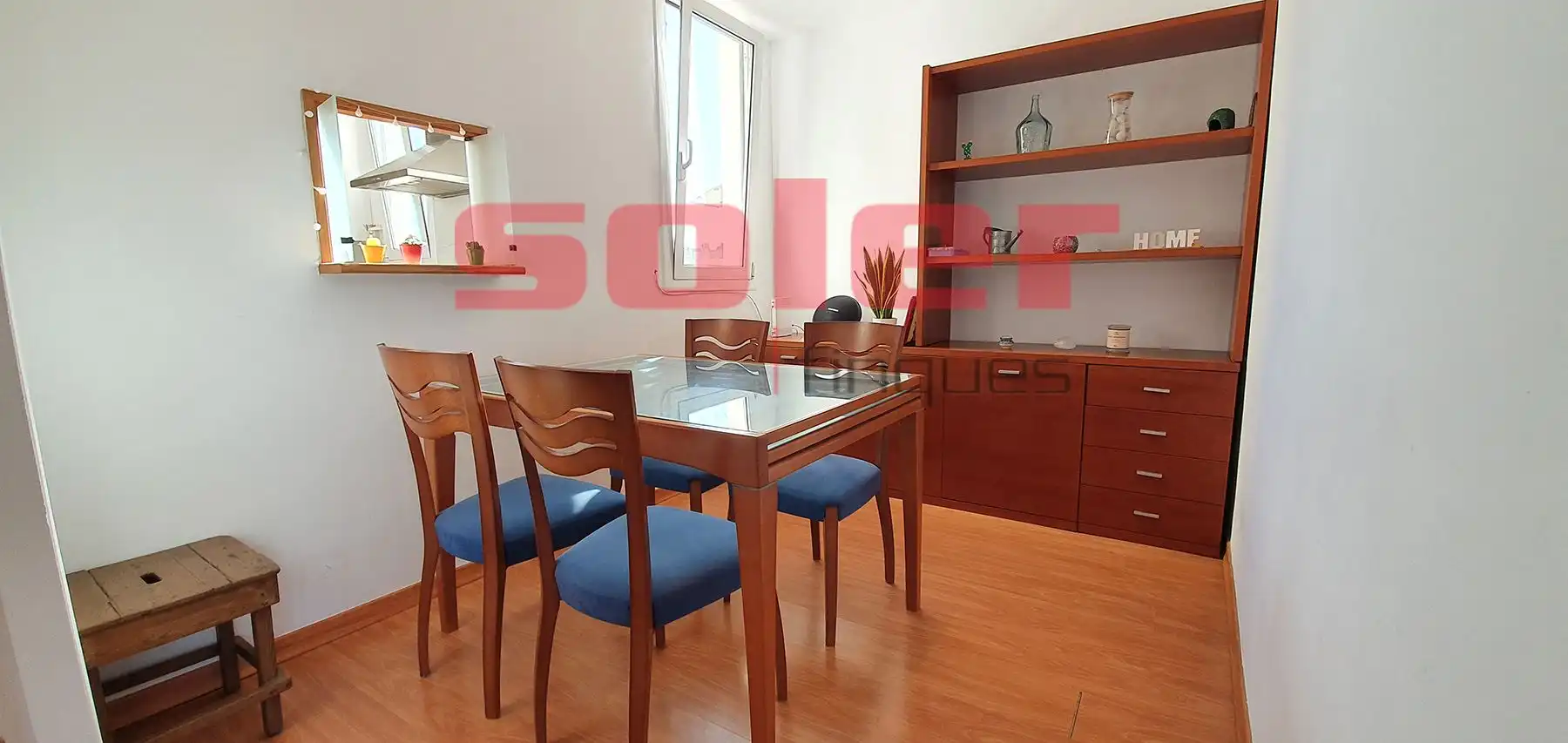 Comedor de Piso de alquiler en Barcelona con Aire acondicionado, Calefacción y Parquet