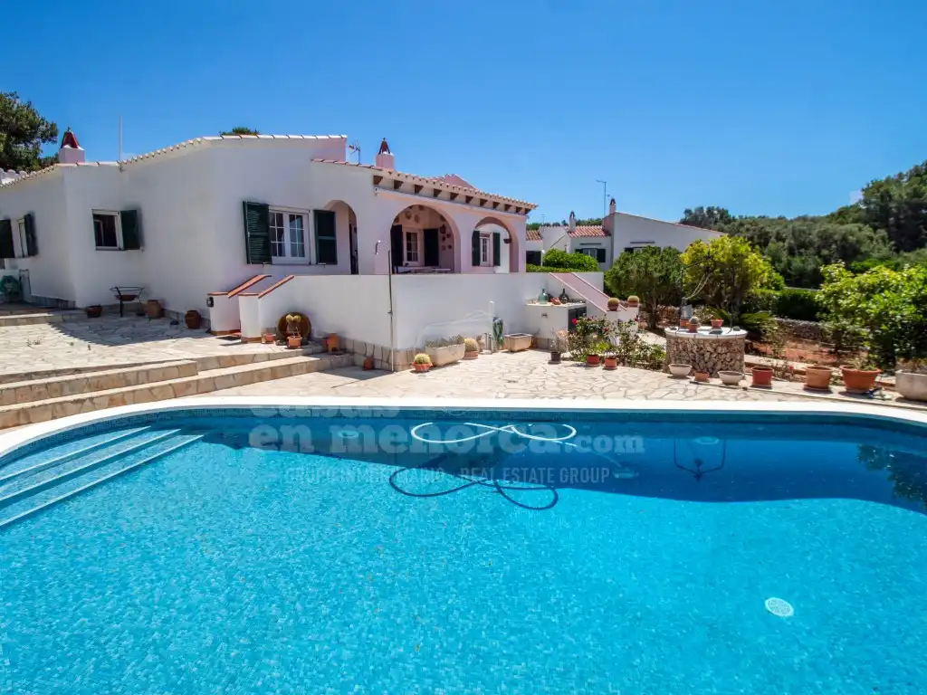 Exterior view of Houses for sale in Sant Lluís  with Heating, Private garden and Terrace