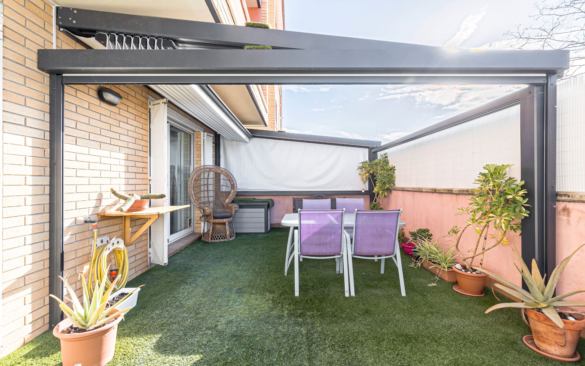 Terrace of Flat for sale in Sant Llorenç d'Hortons  with Heating, Terrace and Storage room