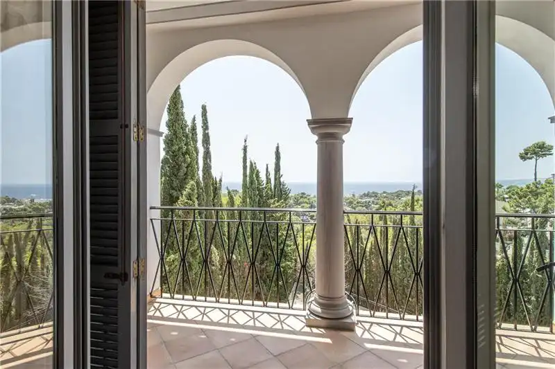 Balcony of Houses for sale in Calvià  with Air Conditioner, Heating and Private garden