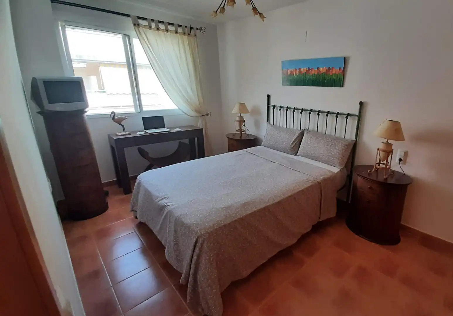 Schlafzimmer von Wohnung zur Miete in Canet d'En Berenguer mit Klimaanlage, Abstellraum und Schwimmbad