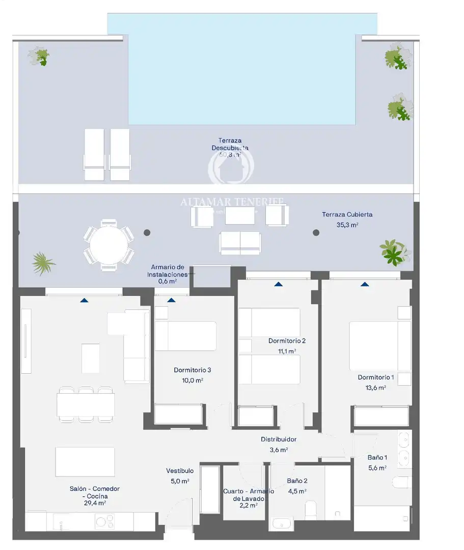 Apartment with pool for sale in Callao Salvaje - Playa Paraíso, imagen 16