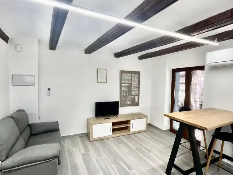 Wohnzimmer von Wohnung zur Miete in Sant Mateu mit Klimaanlage, Möbliert und Balkon