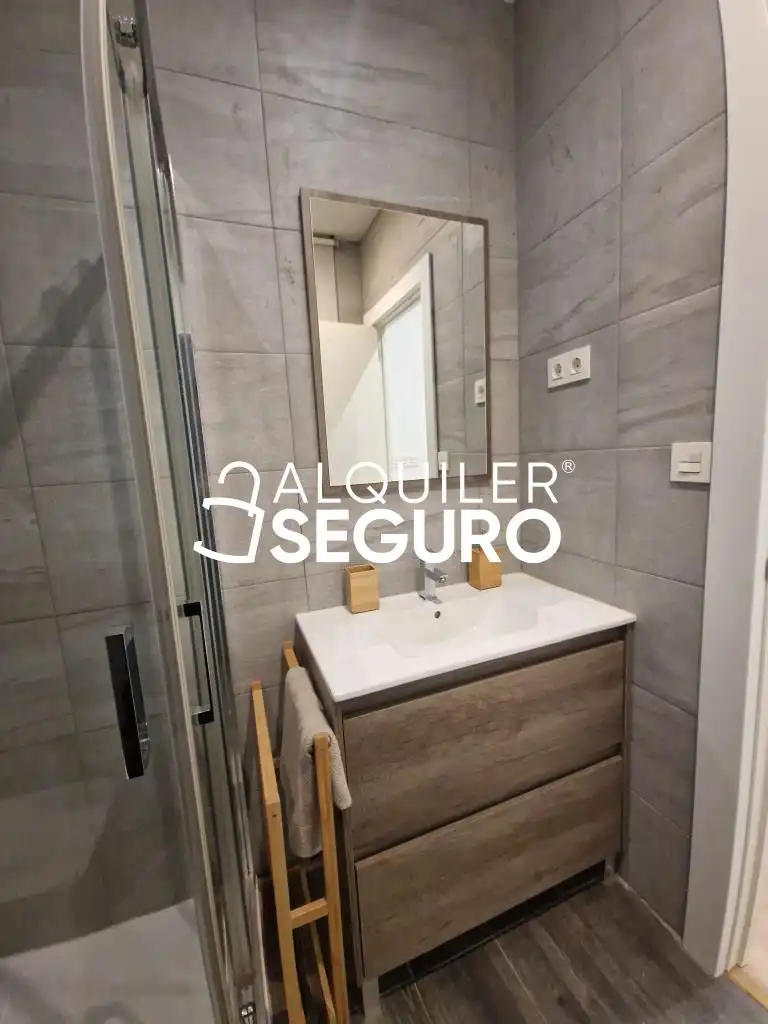 Bathroom of Flat for rent in Barakaldo   with Heating, Terrace and Furnished