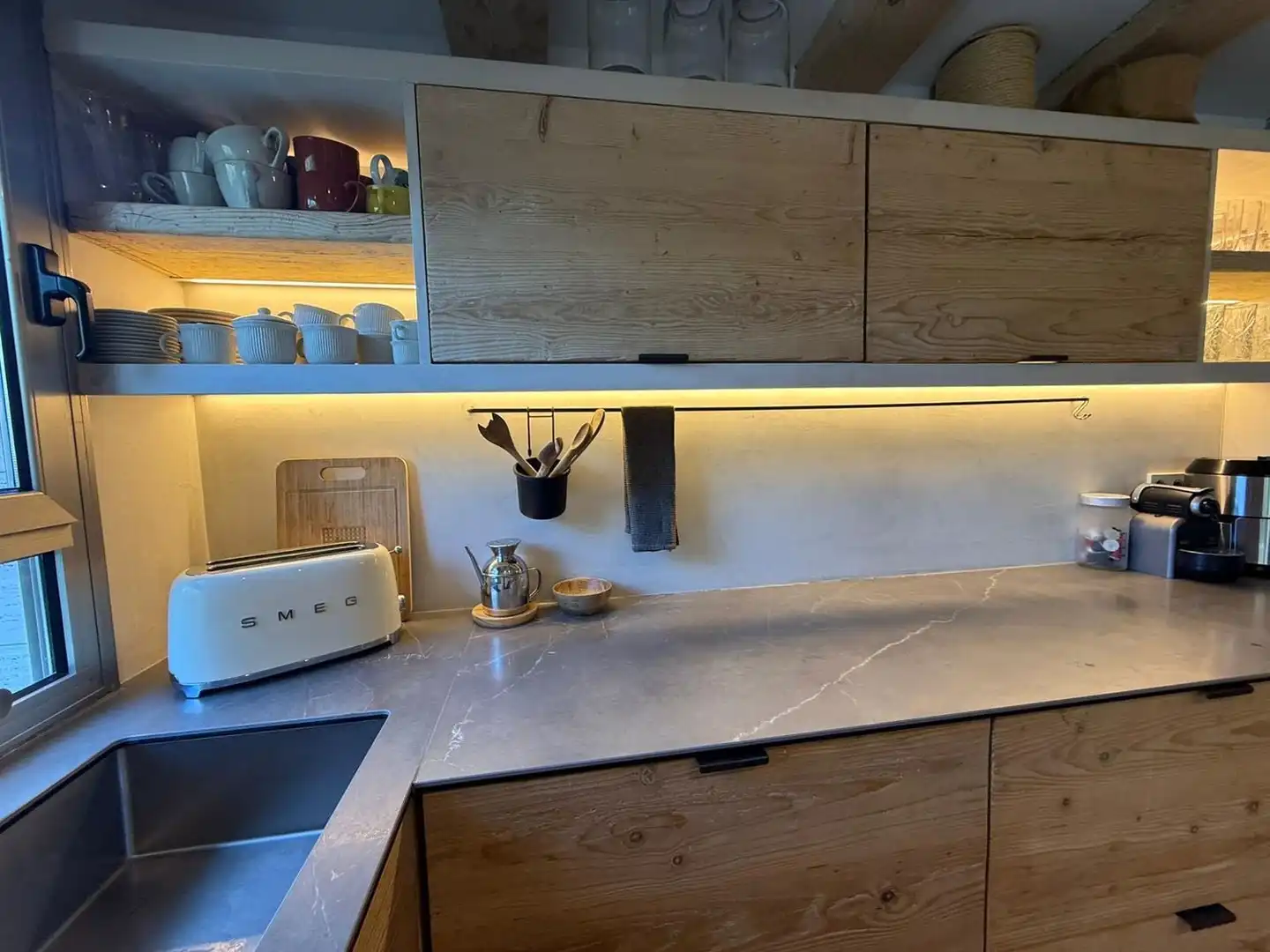 Kitchen of Flat for rent in Castell d'Aro, Platja d'Aro i s'Agaró  with Air Conditioner, Private garden and Terrace