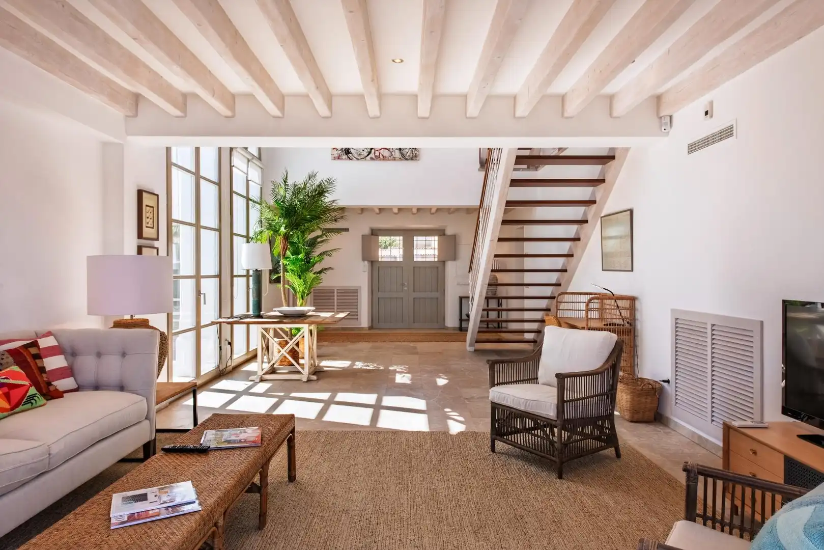 Sala de estar de Casa o chalet en venta en Alcúdia con Aire acondicionado, Calefacción y Jardín privado
