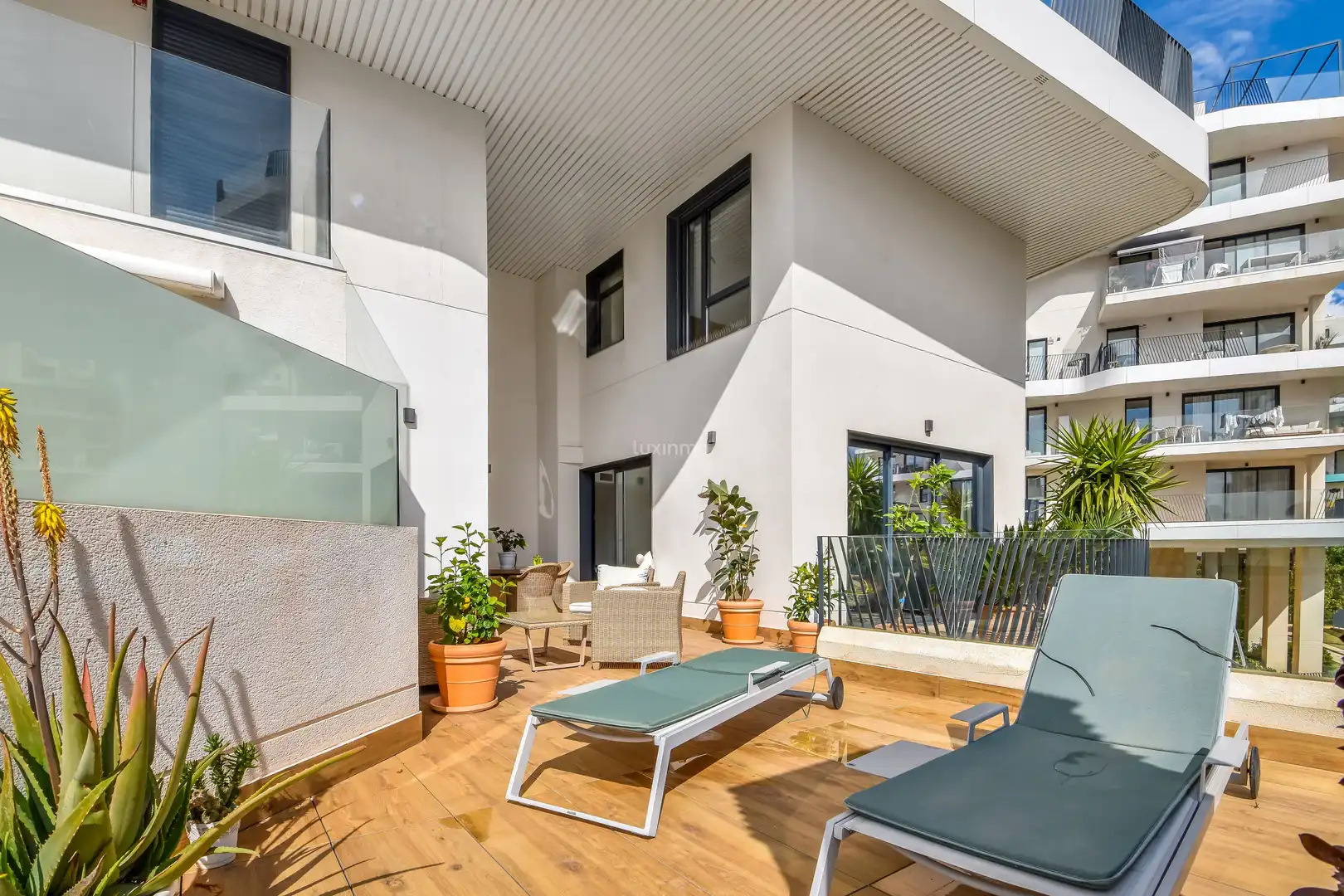 Terraza de Dúplex en venta en Villajoyosa / La Vila Joiosa con Aire acondicionado, Calefacción y Jardín privado