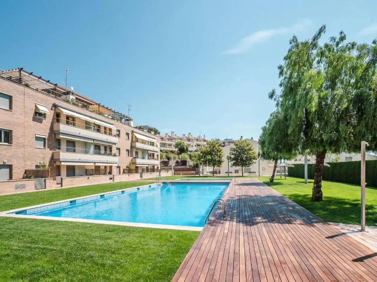 Swimming pool of Detached homes for sale in Sant Andreu de Llavaneres  with Air Conditioner, Heating and Terrace