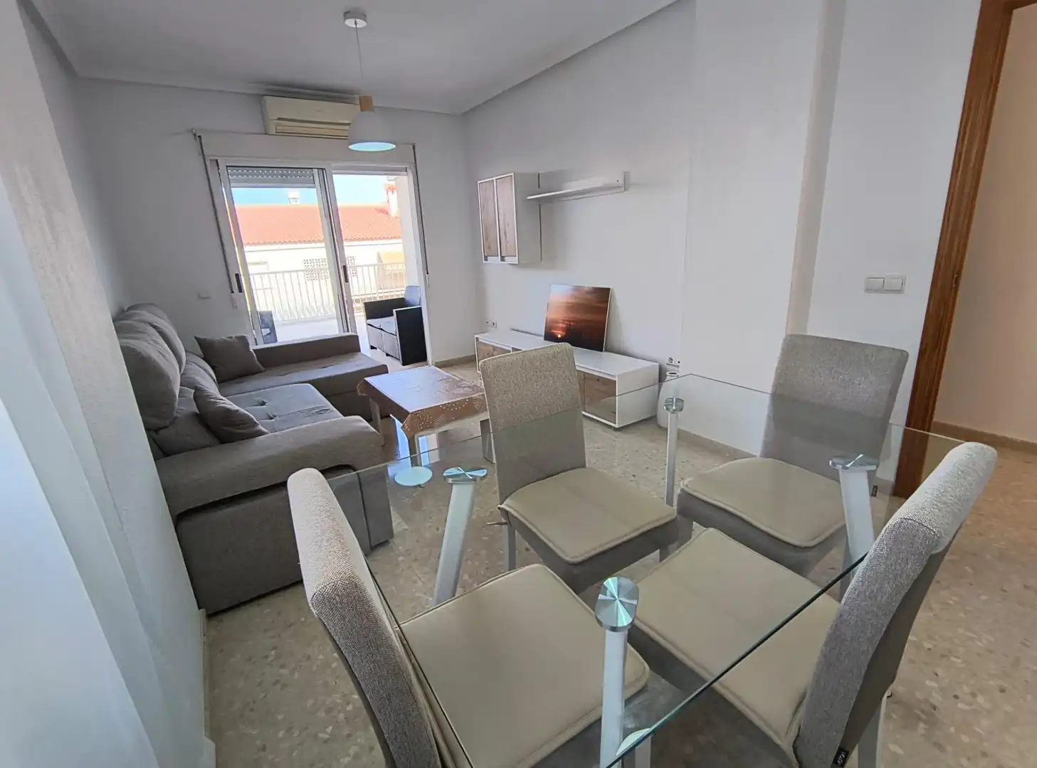 Sala de estar de Apartamento en venta en Elche / Elx con Aire acondicionado, Jardín privado y Terraza
