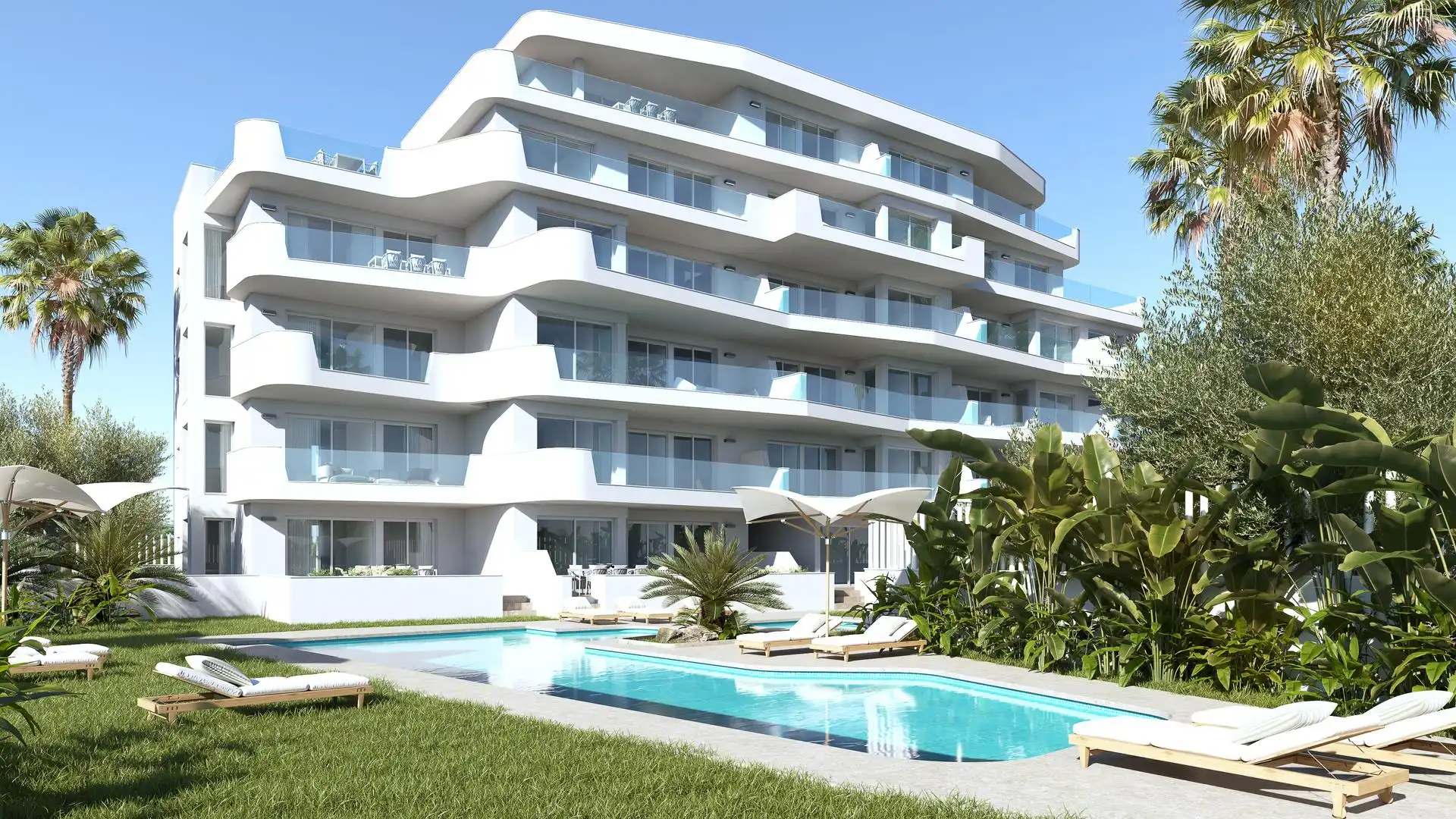 Vista exterior de Apartamento en venta en Pilar de la Horadada con Piscina comunitaria