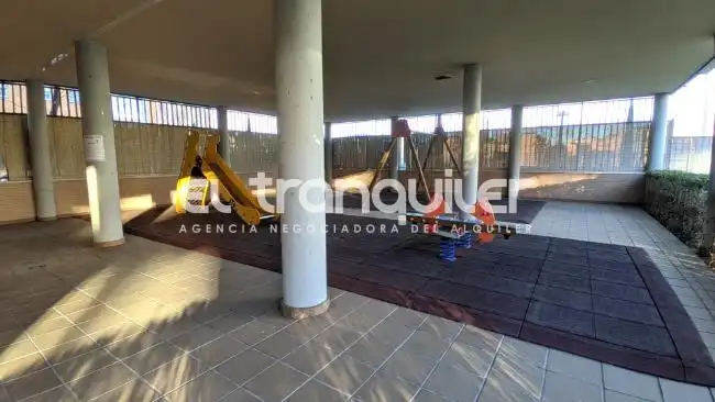 Terrace of Flat for rent in Madrid  with Air Conditioner, Swimming Pool and Washing machine
