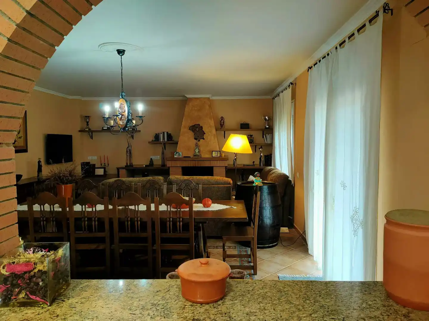 Comedor de Casa o chalet en venta en Riudarenes con Terraza