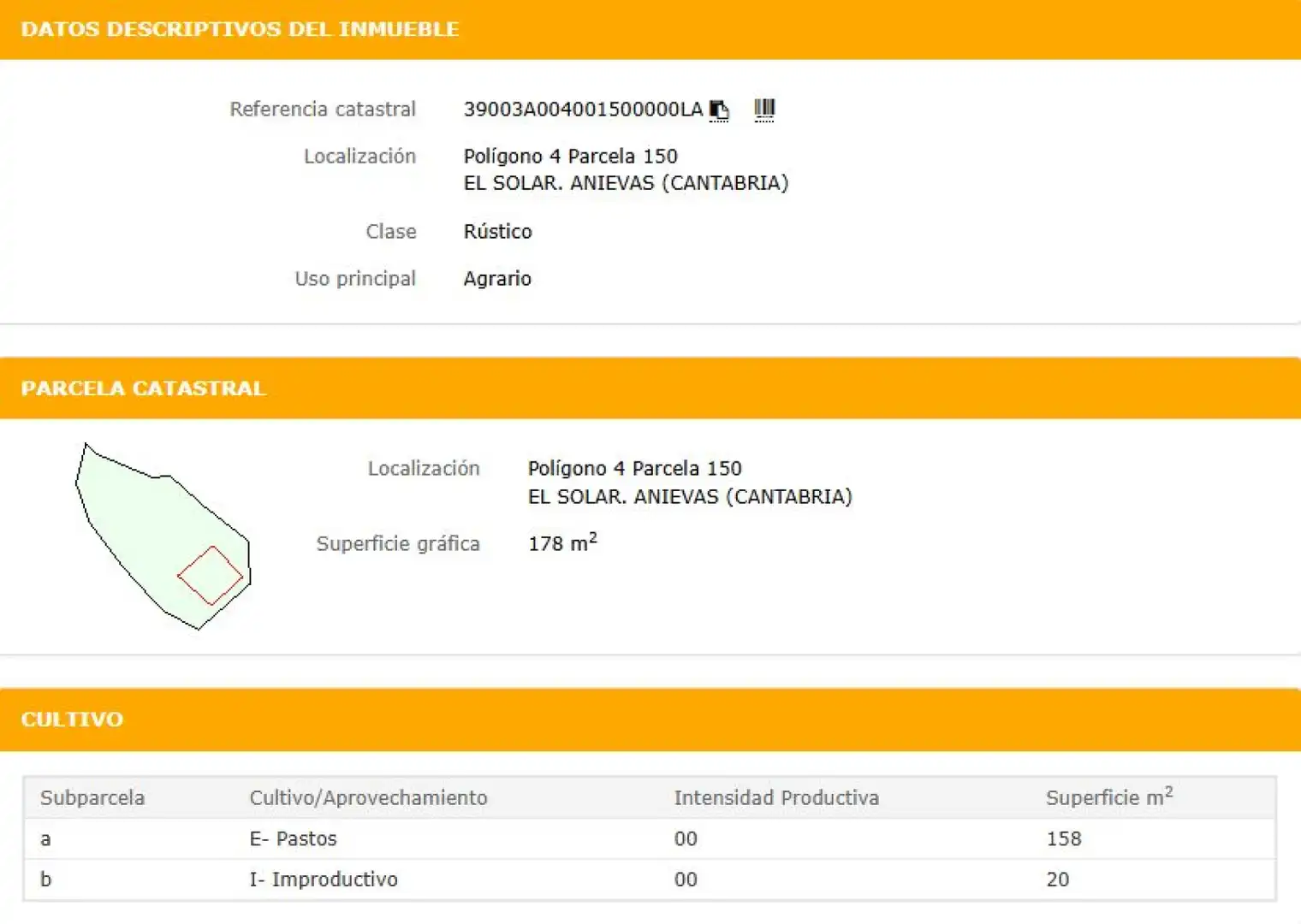 Jardín de Casa adosada en venta en Anievas