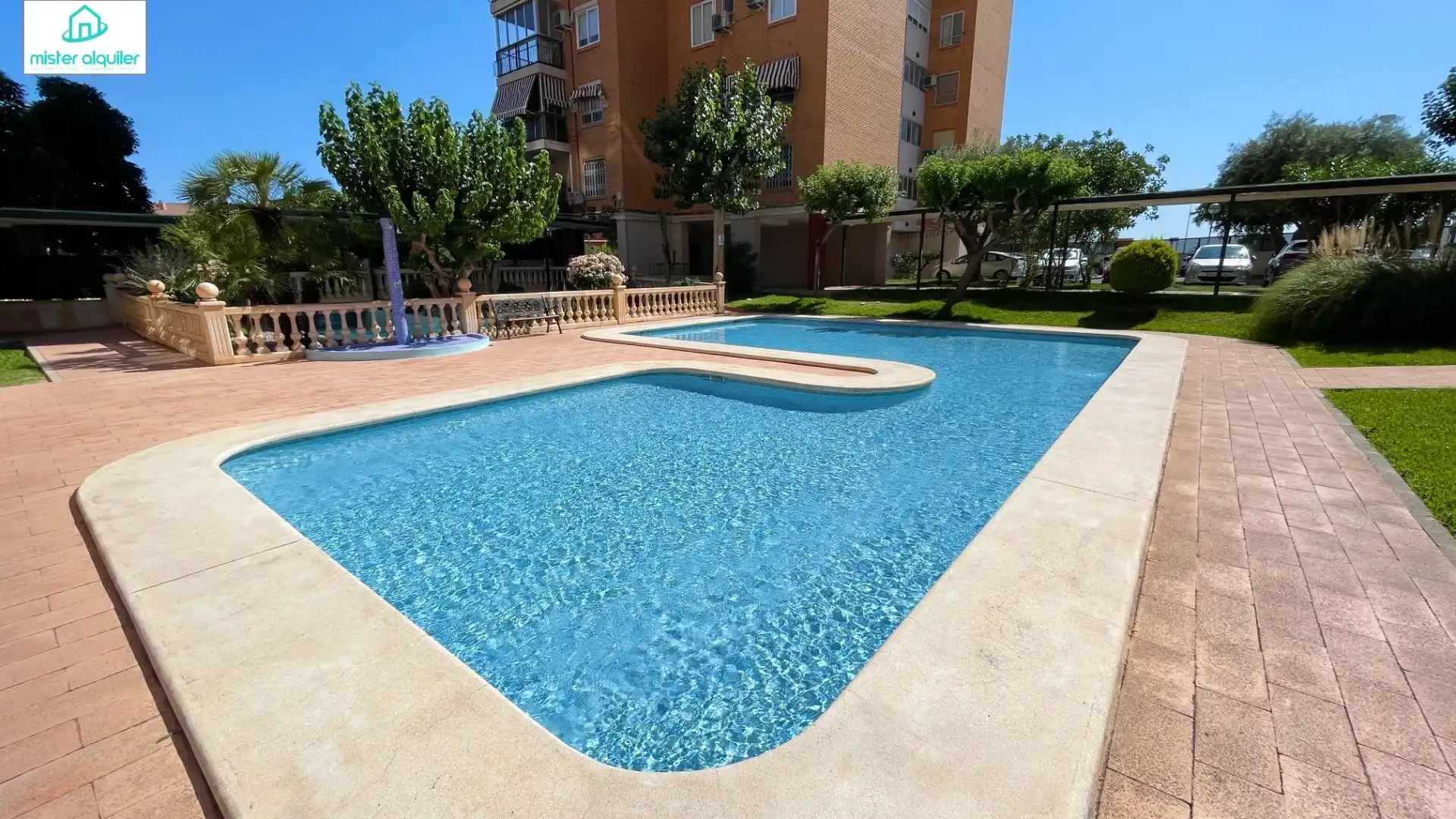 Swimming pool of Apartments for rent in El Campello  with Air Conditioner, Heating and Terrace