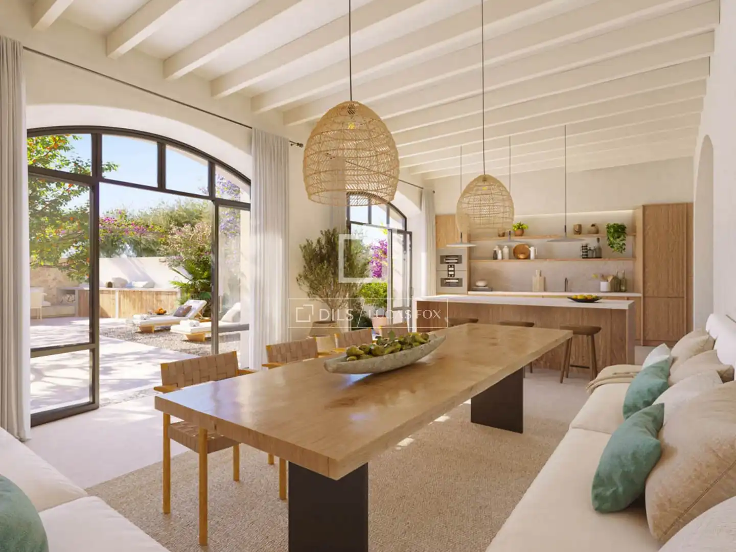 Comedor de Casa o chalet en venta en Santa María del Camí con Aire acondicionado, Calefacción y Jardín privado