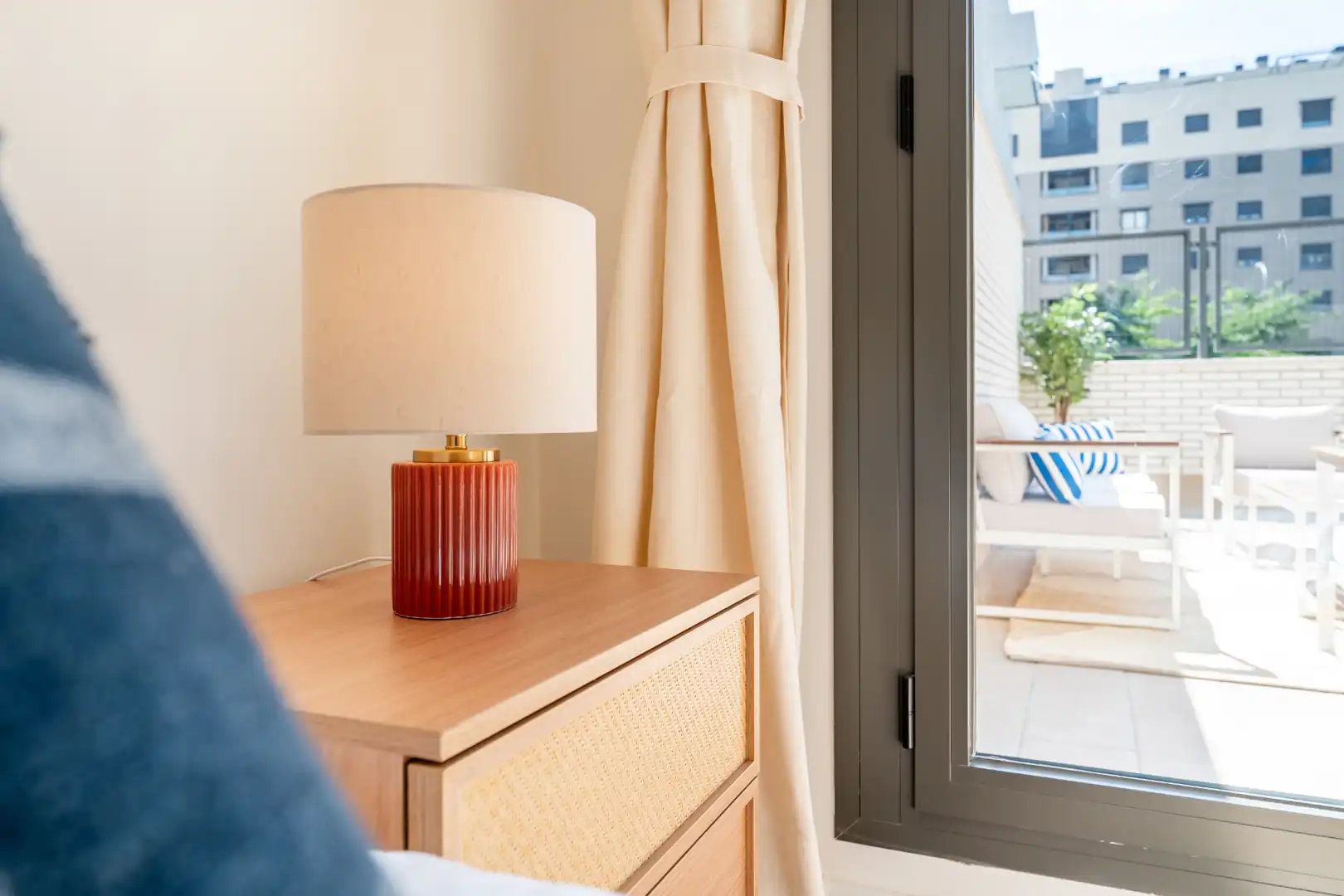 Bedroom of Flat for rent in Madrid  with Air Conditioner, Heating and Terrace