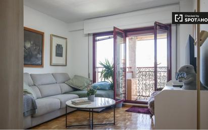 Living room of Flat to rent in  Madrid Capital  with Air Conditioner and Balcony