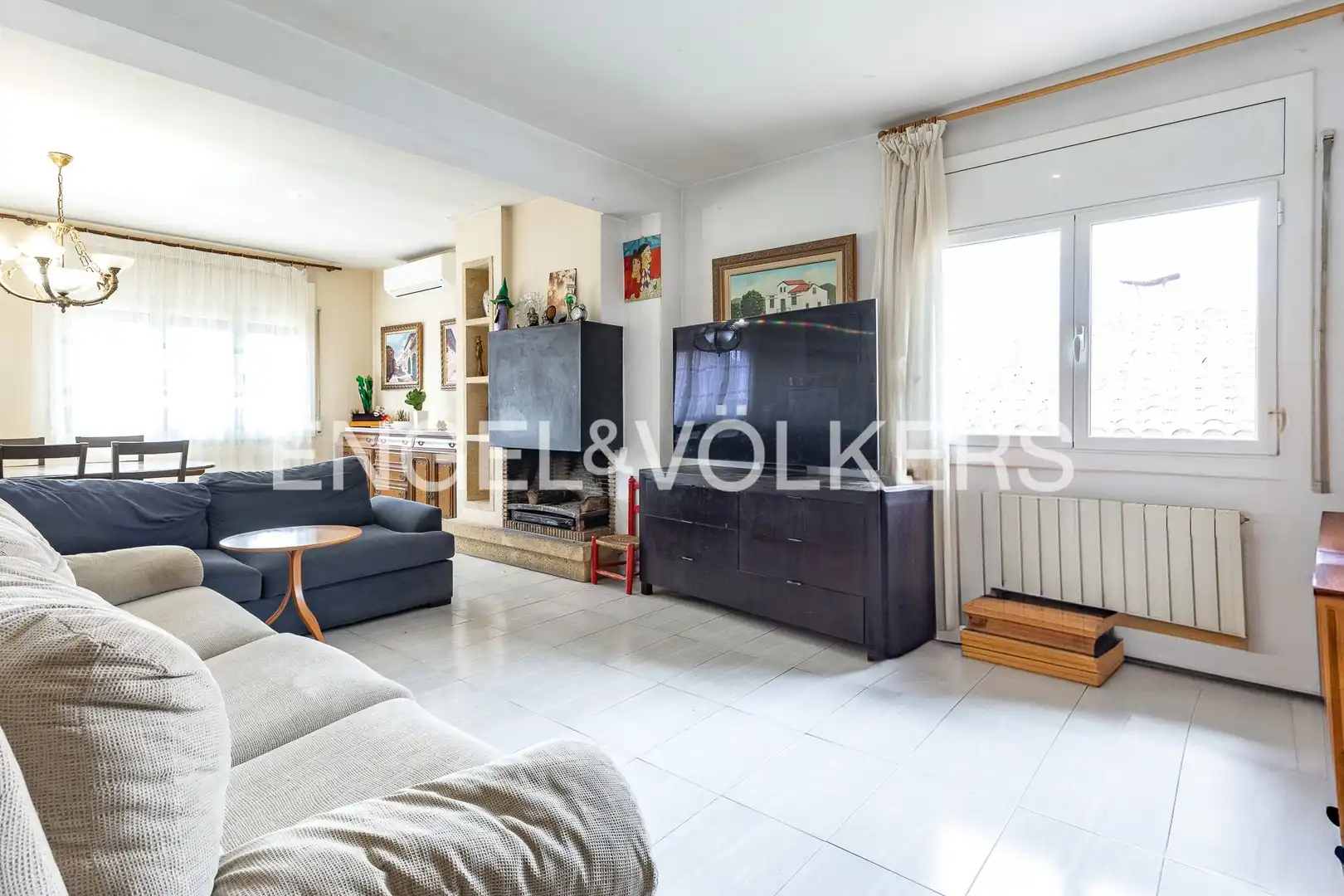 Sala de estar de Casa o chalet en venta en Vilassar de Dalt con Aire acondicionado, Calefacción y Jardín privado