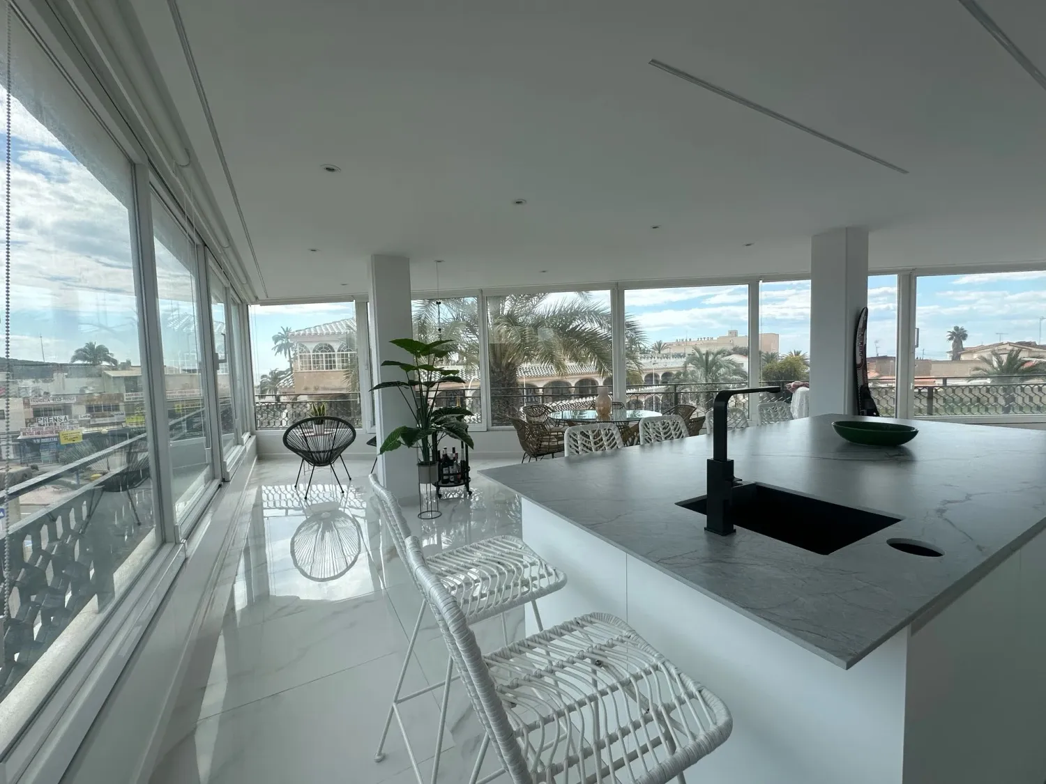 Terrasse von Wohnungen miete in Mazarrón mit Klimaanlage, Heizung und Abstellraum