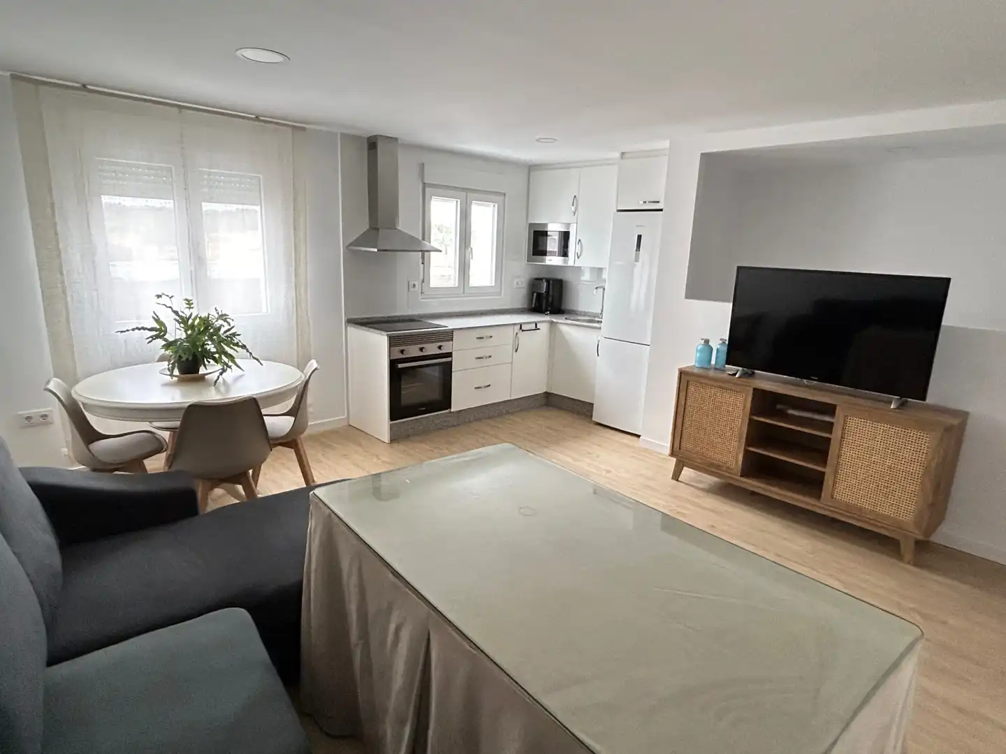 Küche von Wohnung zur Miete in Bodonal de la Sierra mit Klimaanlage, Heizung und Parkett