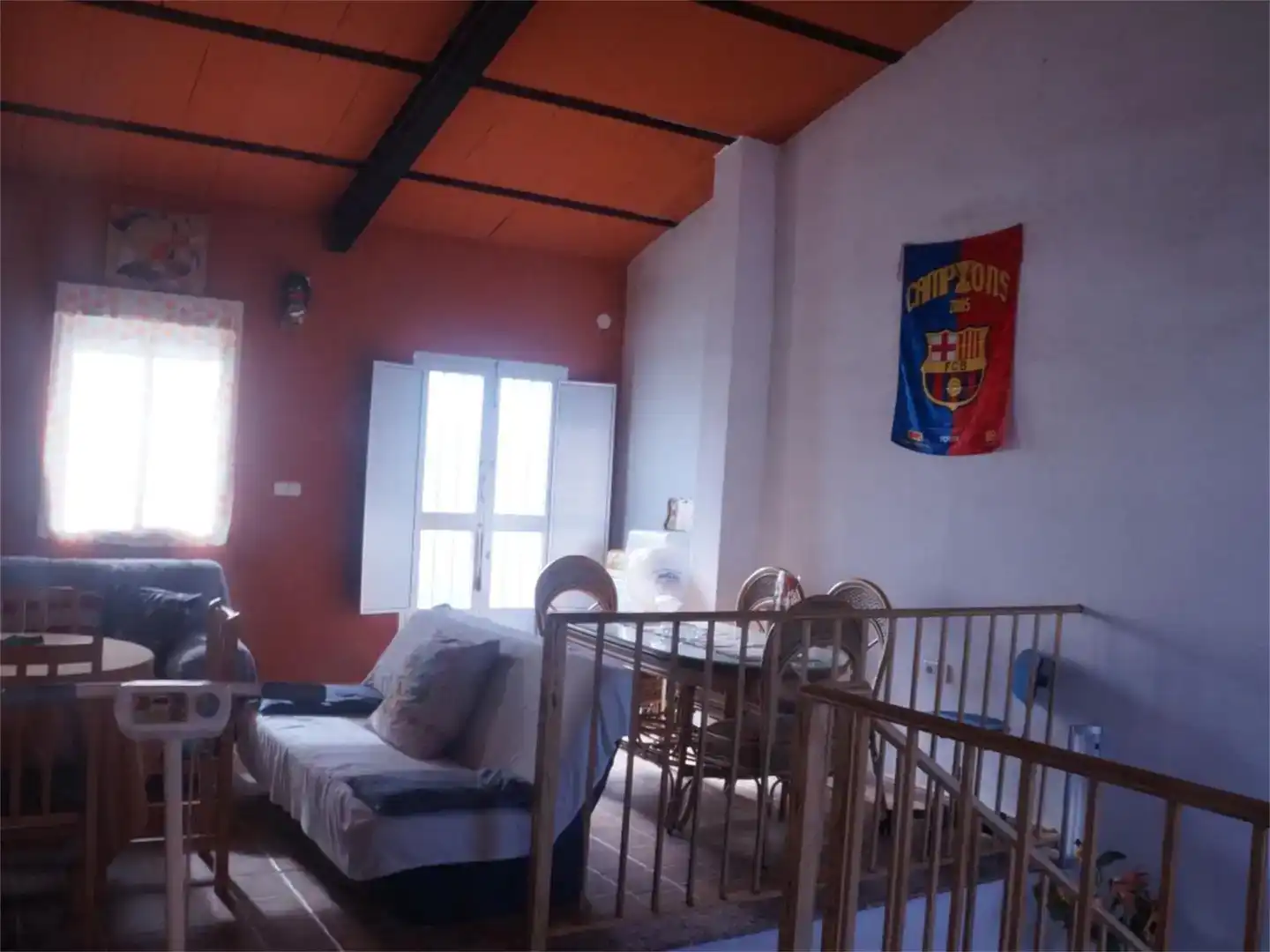 Sala de estar de Casa adosada en venta en Esparragalejo con Trastero y Horno
