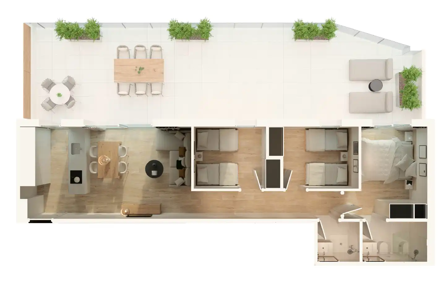 New build Penthouse with terrace for sale in Carrer Granada 21