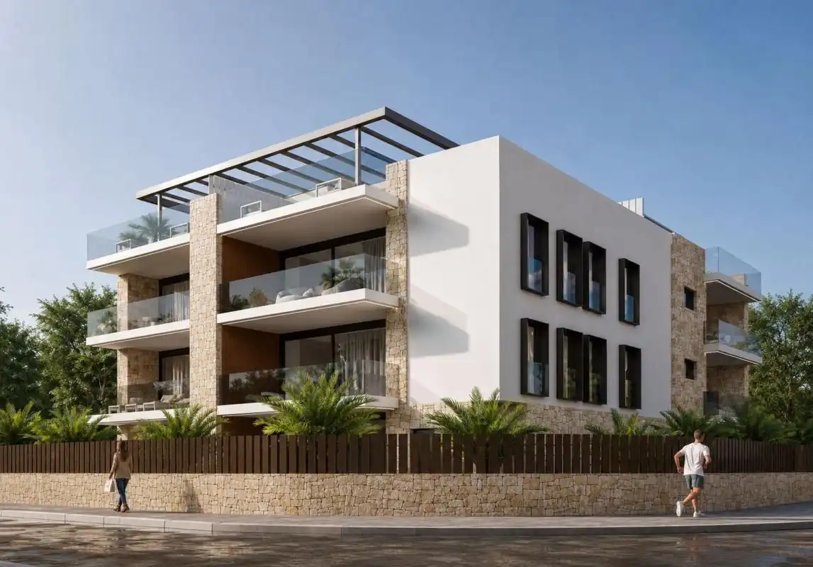 Vista exterior de Apartament en venda en Jávea / Xàbia amb Aire condicionat, Terrassa i Moblat