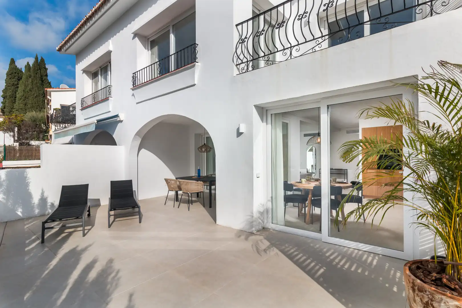 Terraza de Casa adosada en venta en Istán con Aire acondicionado, Terraza y Piscina