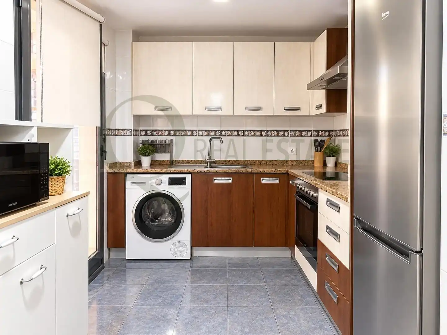 Kitchen of Flat for sale in Alicante / Alacant  with Air Conditioner, Heating and Private garden