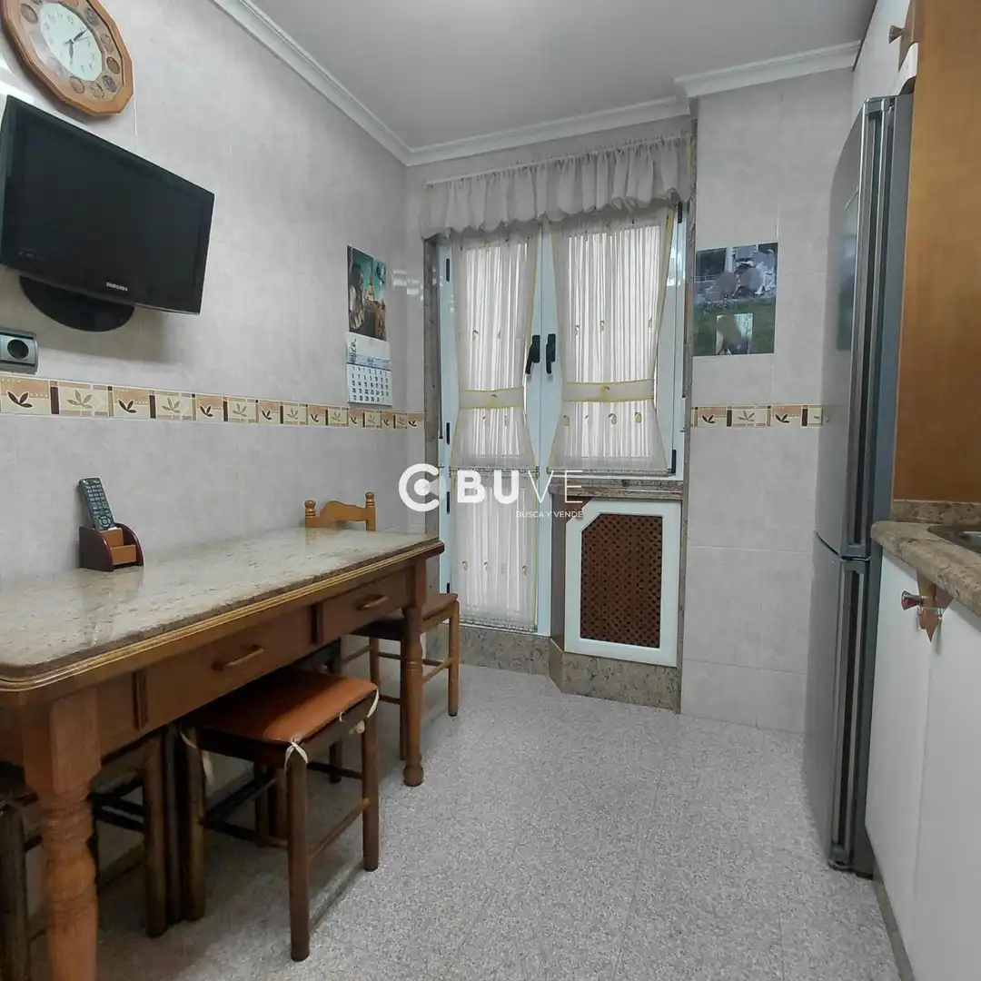Kitchen of Flat for sale in Langreo  with Heating, Terrace and Storage room