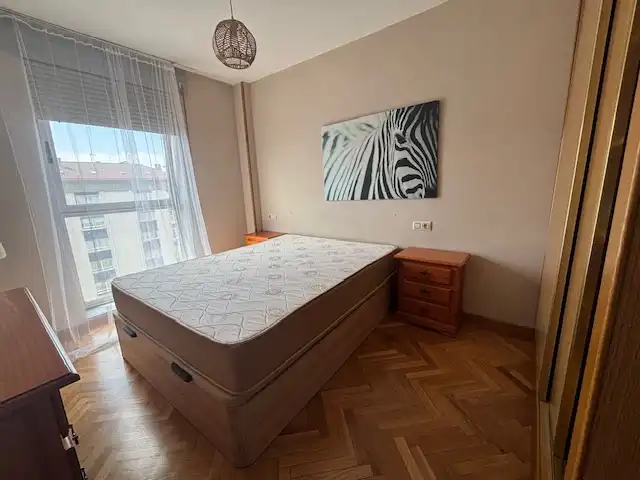 Bedroom of Flat for rent in Ferrol  with Heating, Parquet flooring and Storage room