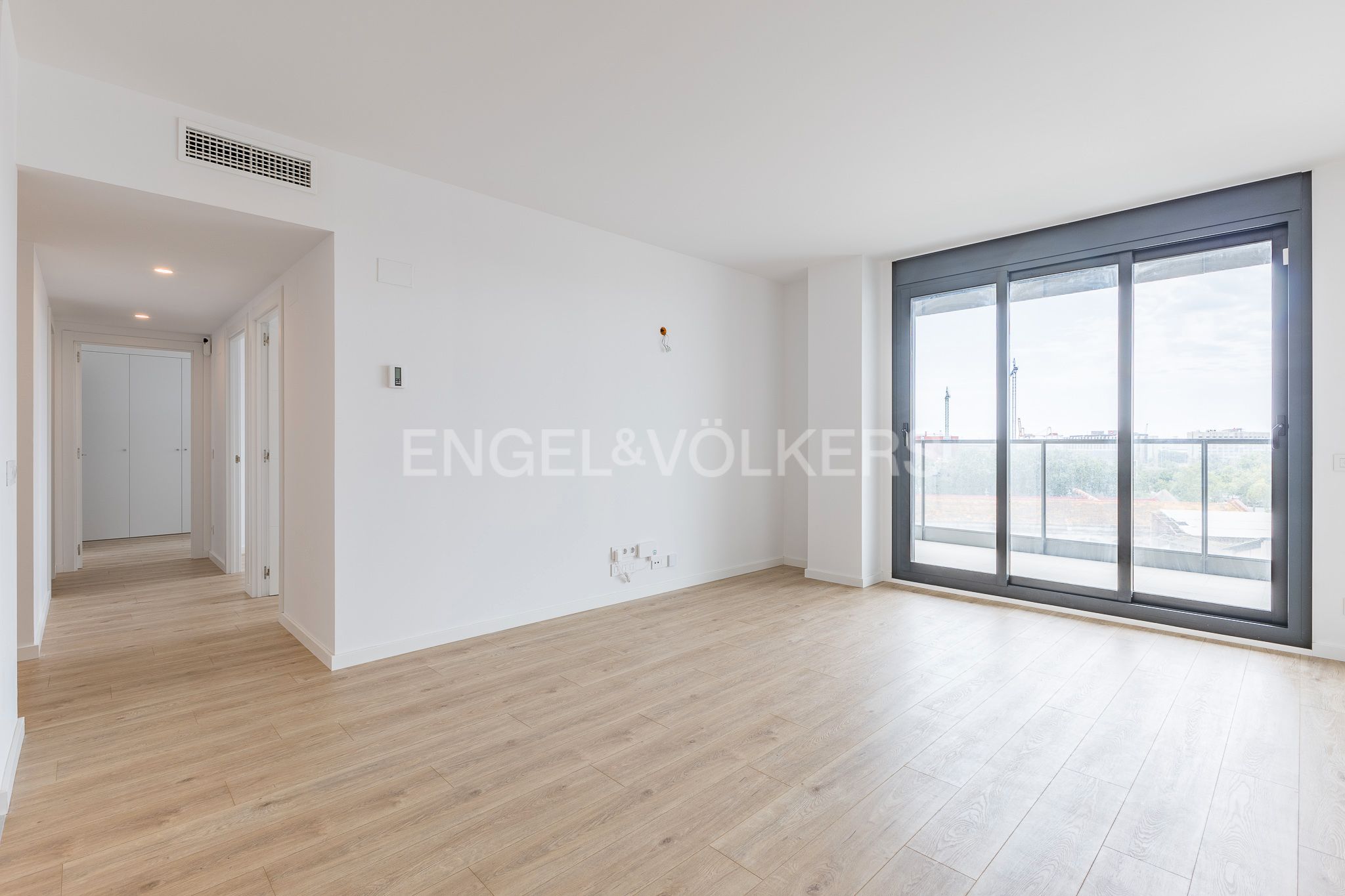 Sala d'estar de Apartament en venda en  Barcelona Capital amb Aire condicionat, Calefacció i Parquet