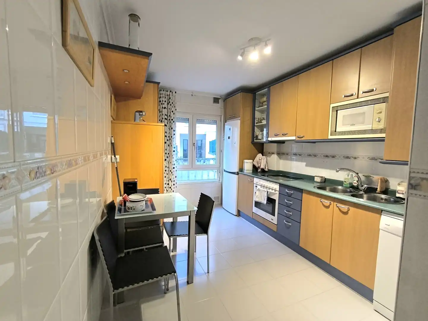Kitchen of Flat for rent in Piélagos  with Heating, Private garden and Parquet flooring