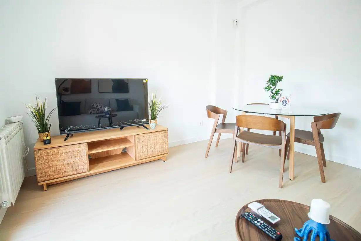 Sala de estar de Piso de alquiler en Madrid con Aire acondicionado, Calefacción y Terraza