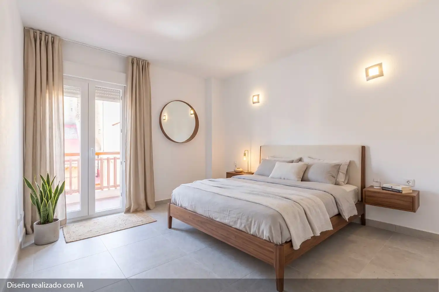 Bedroom of Flat for sale in Valencia  with Air Conditioner, Heating and Balcony