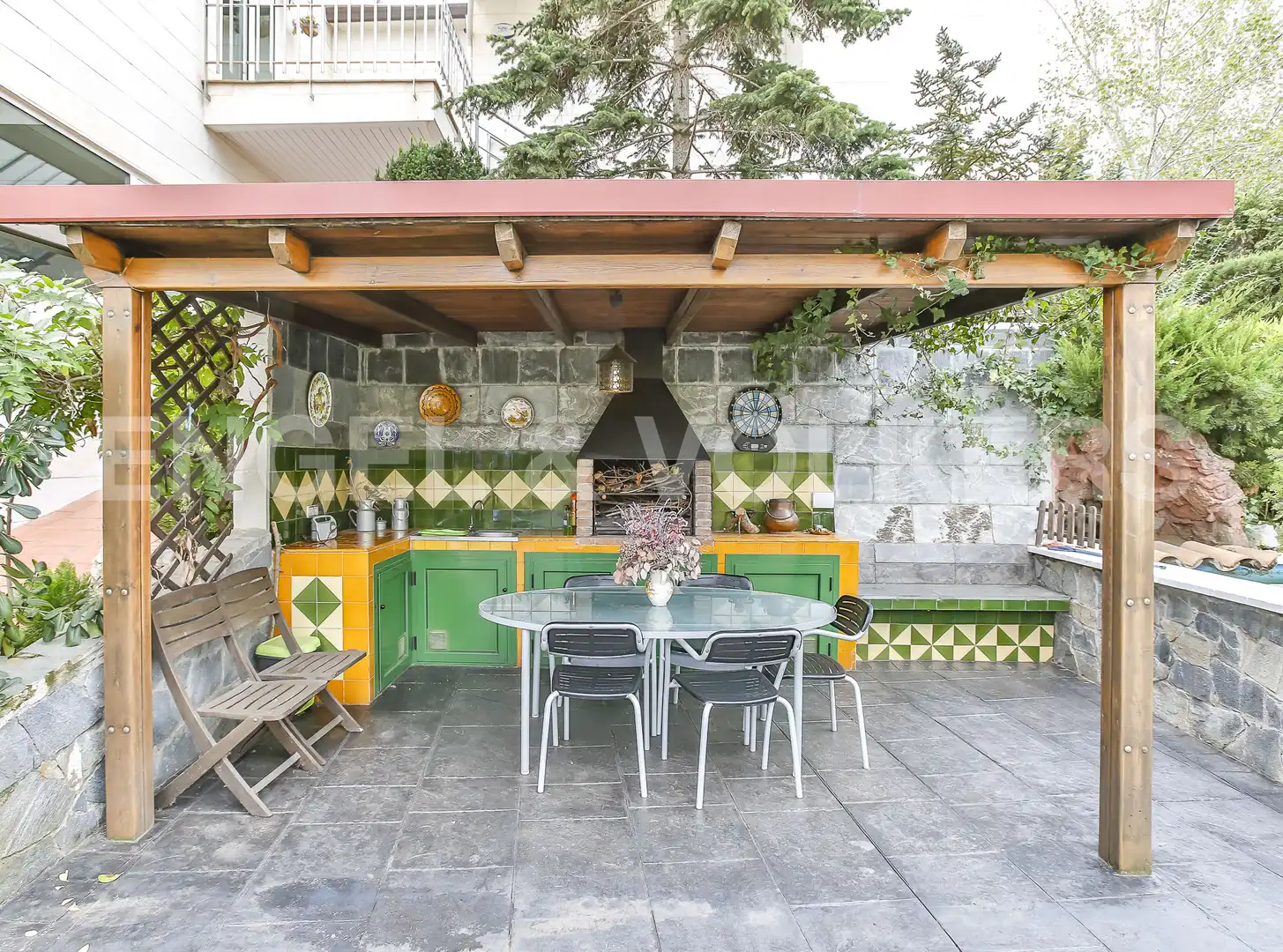Terraza de Casa o chalet en venta en Santa Coloma de Cervelló con Calefacción, Jardín privado y Parquet