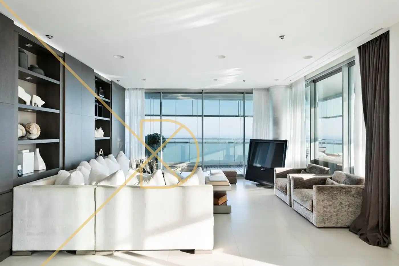 Living room of Duplexes for sale in Barcelona  with Air Conditioner, Heating and Terrace