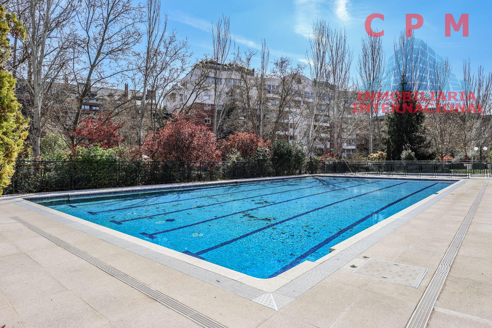 Swimming pool of Flat for rent in  Madrid Capital  with Air Conditioner, Heating and Parquet flooring